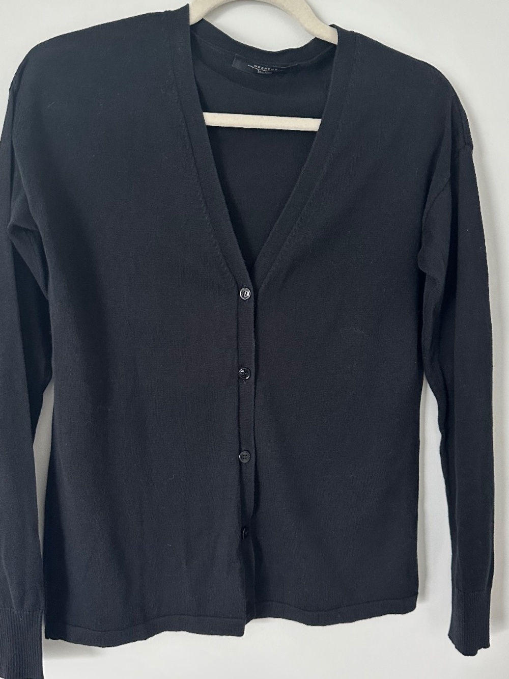Weekend Max Mara Black Cotton Cardigan